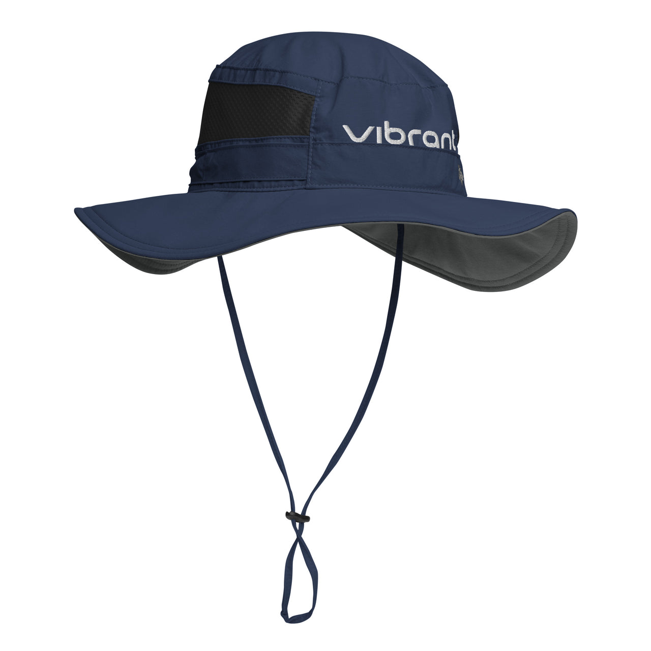 Columbia Track Hat front view, alternate angle showing wide brim