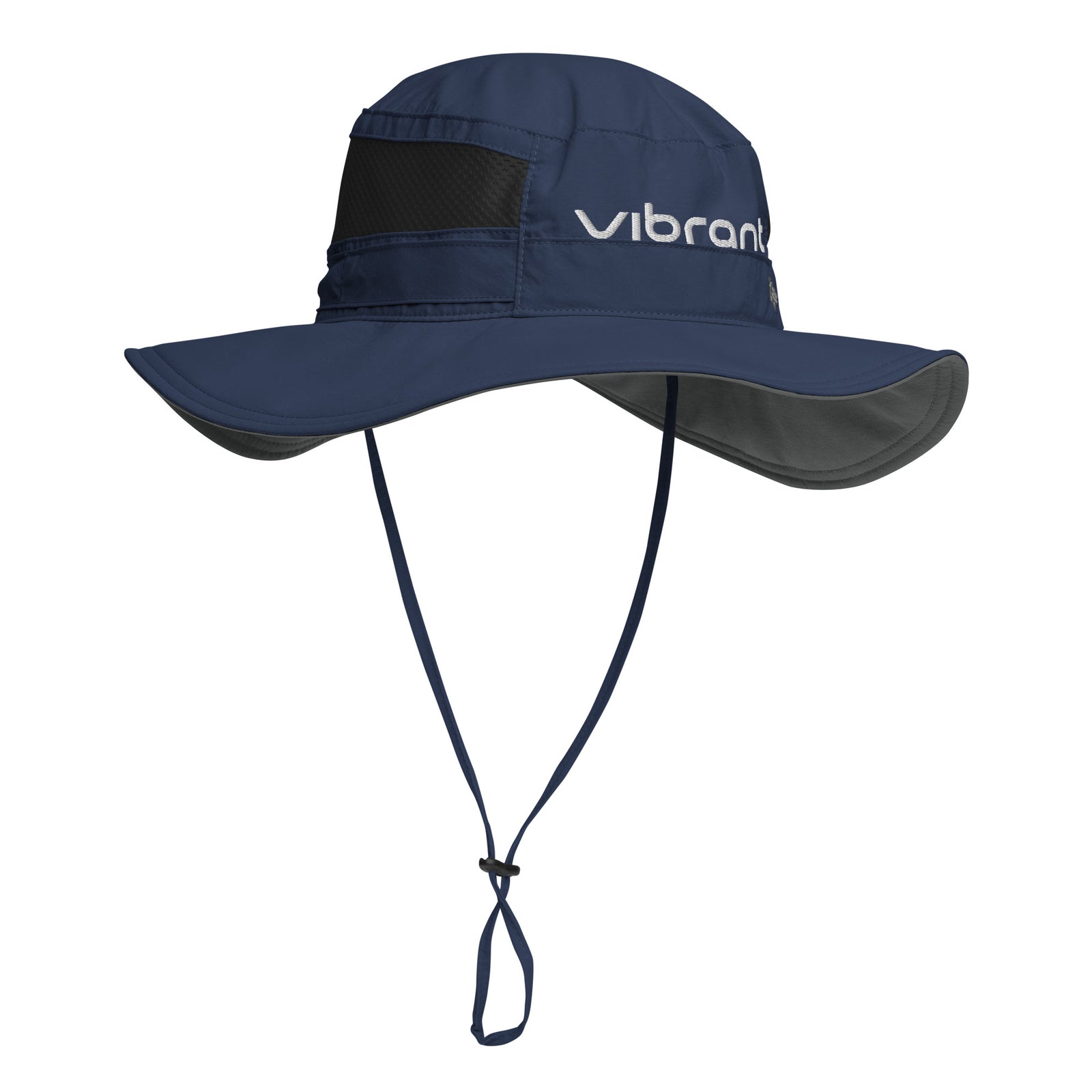 Columbia Track Hat front view, alternate angle showing wide brim